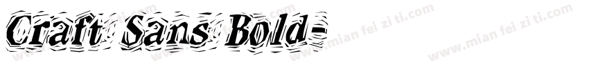 Craft Sans Bold字体转换